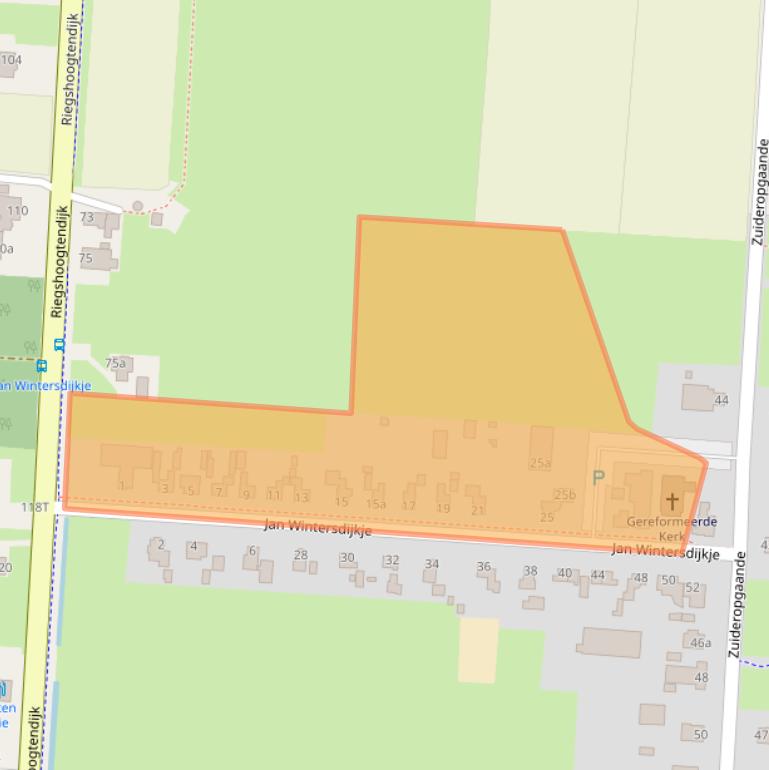 Kaart van postcodegebied 7913TE.