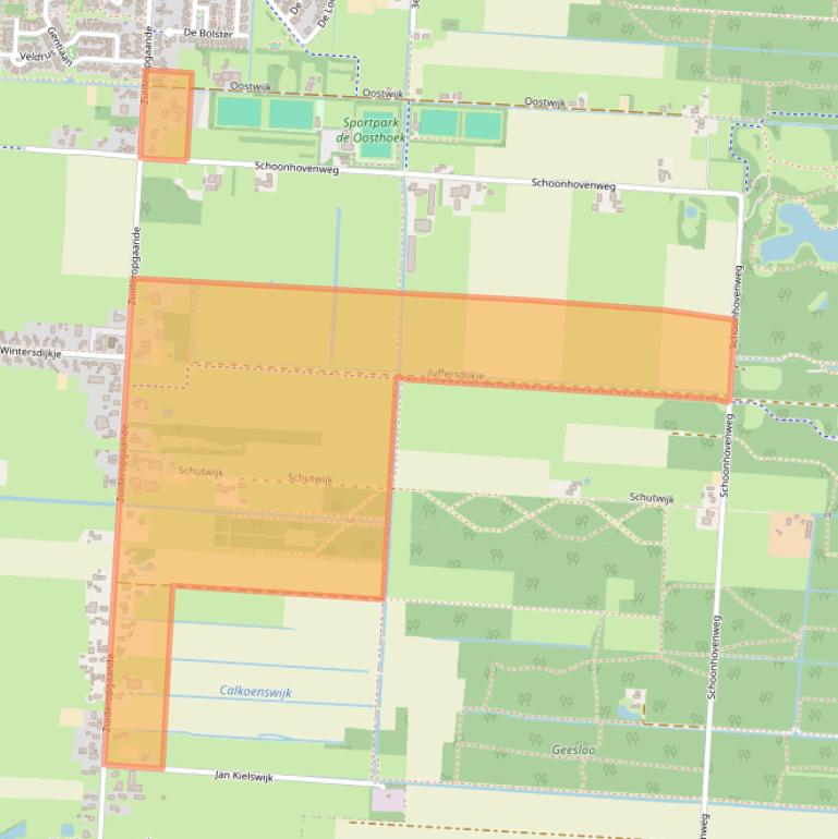 Kaart van postcodegebied 7913TJ.