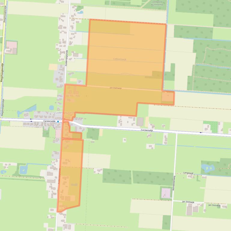 Kaart van postcodegebied 7913TK.