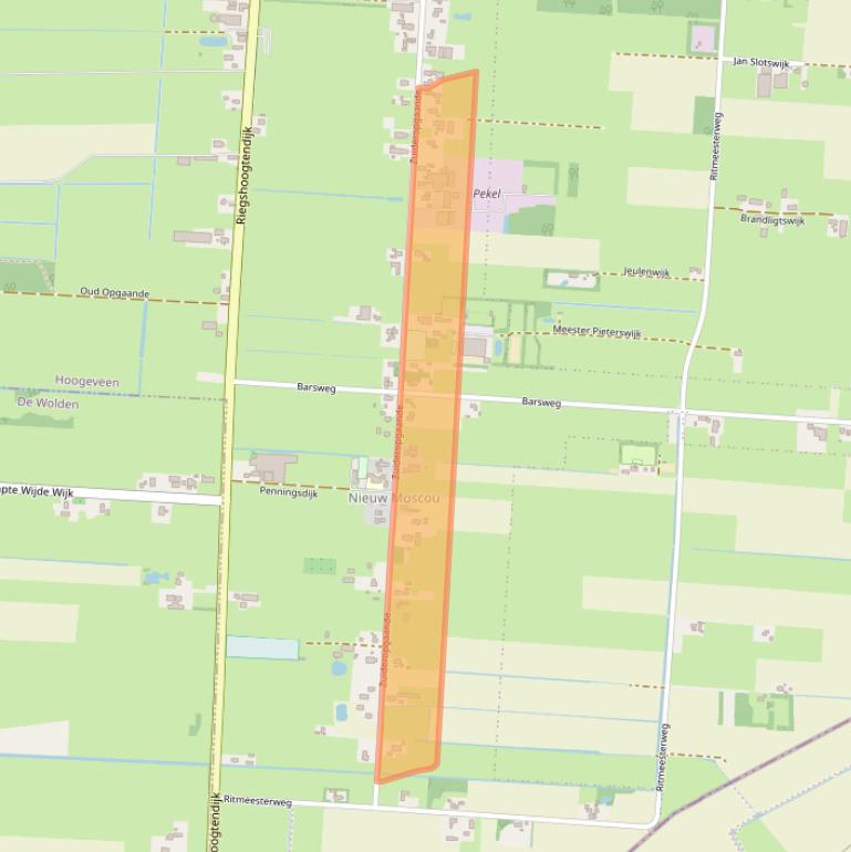 Kaart van postcodegebied 7913TL.