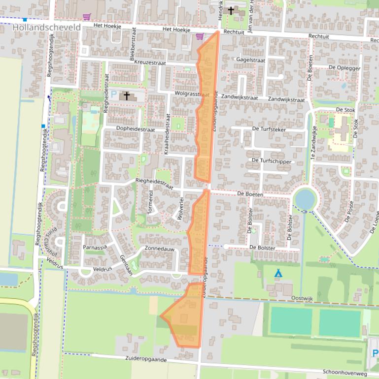 Kaart van postcodegebied 7913TM.