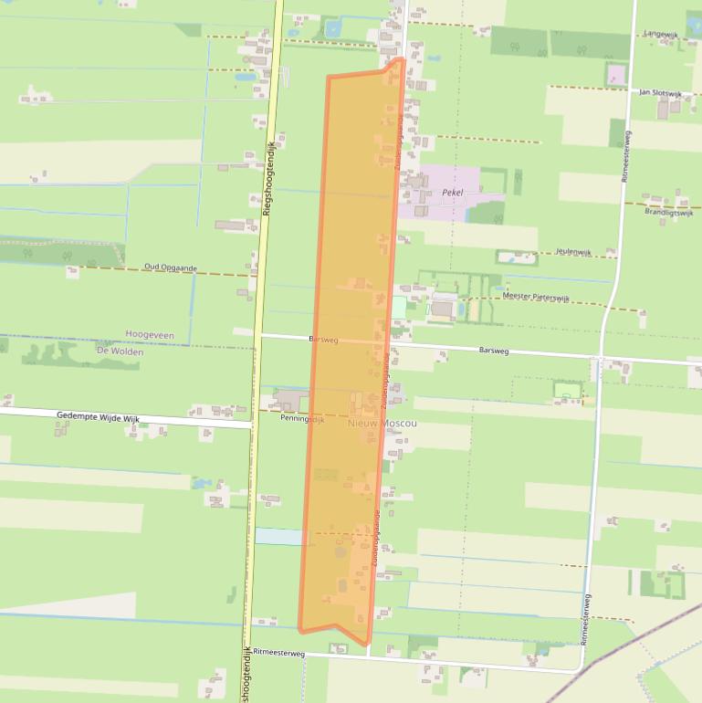 Kaart van postcodegebied 7913TR.