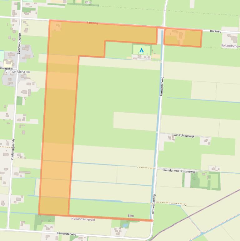 Kaart van postcodegebied 7913TT.