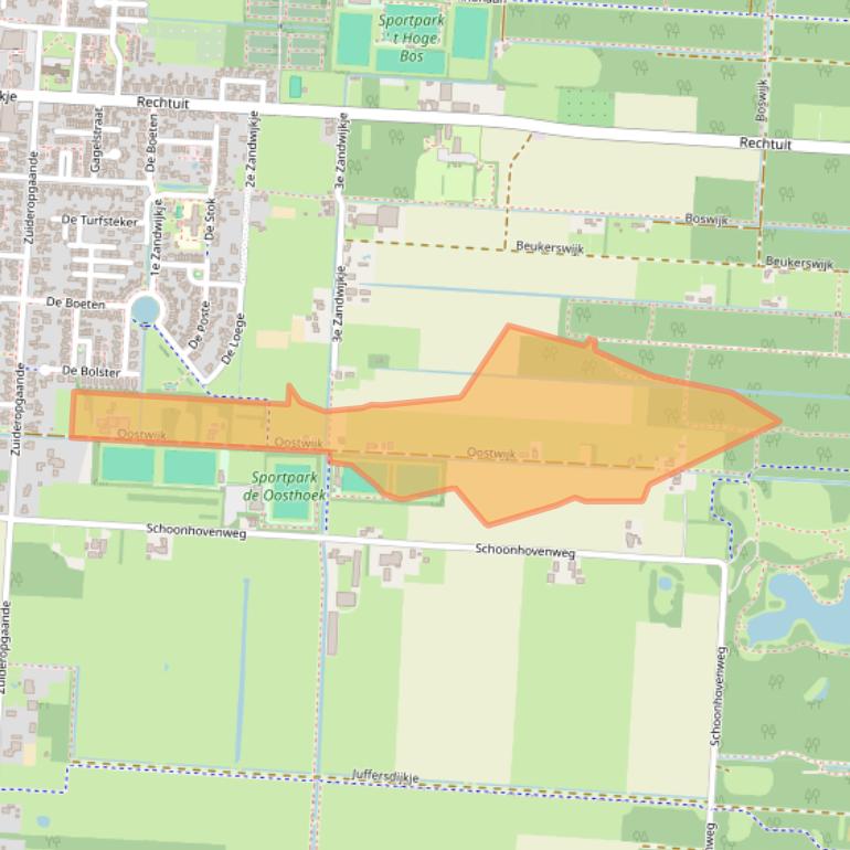 Kaart van postcodegebied 7913TW.