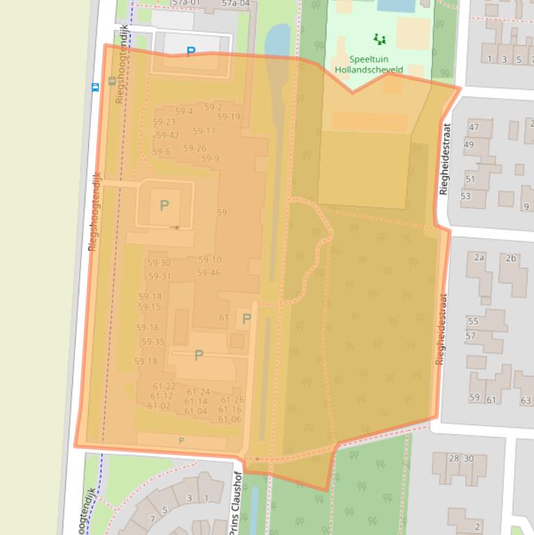 Kaart van postcodegebied 7913TZ.