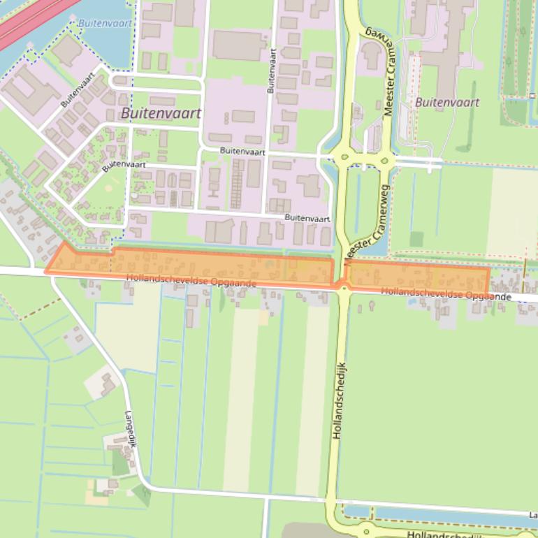 Kaart van postcodegebied 7913VA.