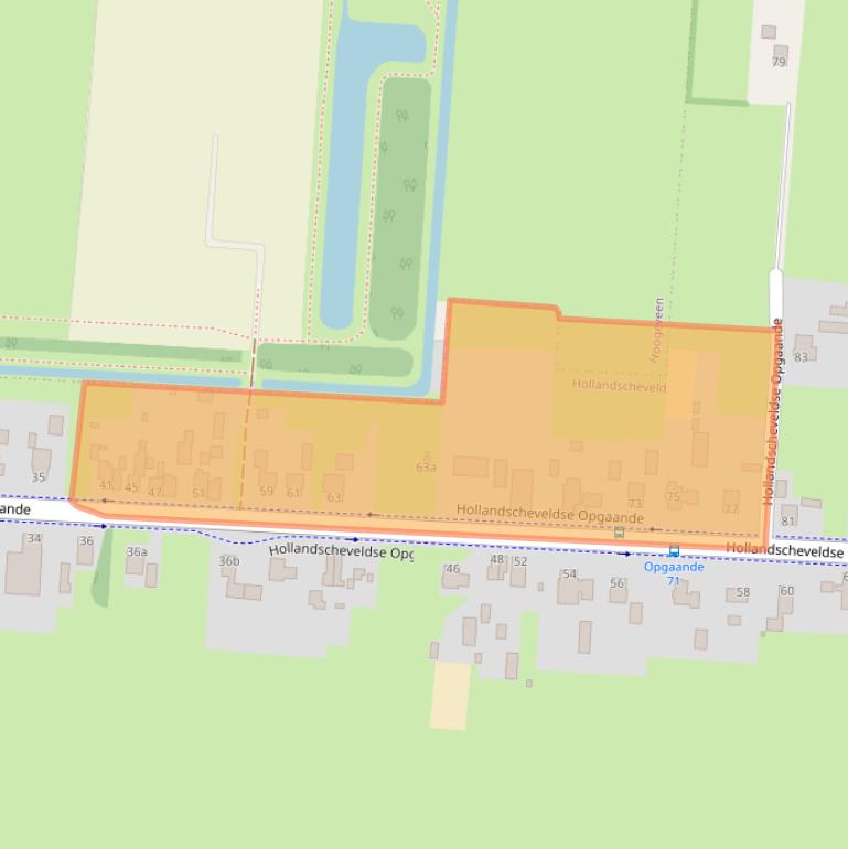 Kaart van postcodegebied 7913VB.