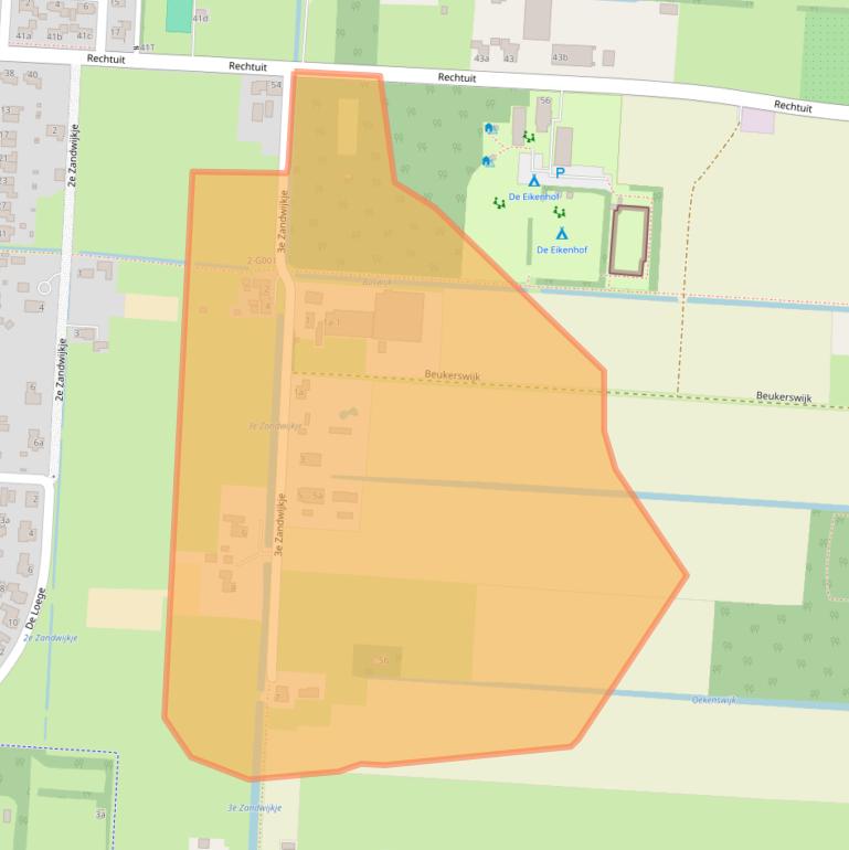 Kaart van postcodegebied 7913VP.