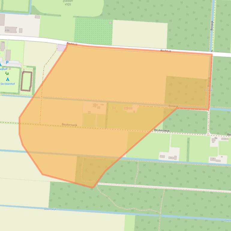 Kaart van postcodegebied 7913VR.