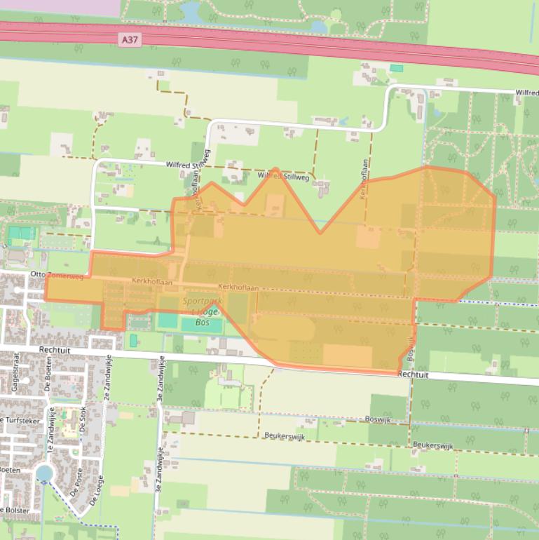 Kaart van postcodegebied 7913VV.