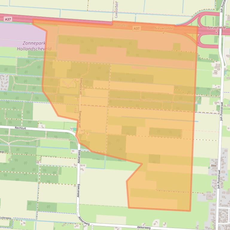 Kaart van postcodegebied 7913VW.