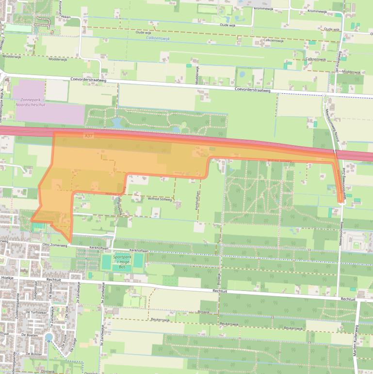 Kaart van postcodegebied 7913XA.