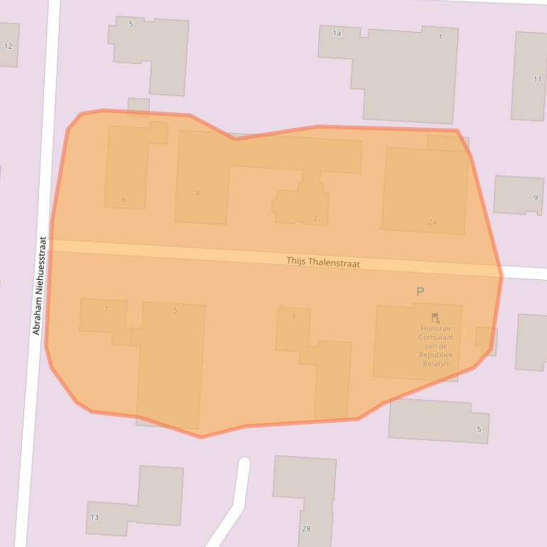 Kaart van postcodegebied 7913ZX.