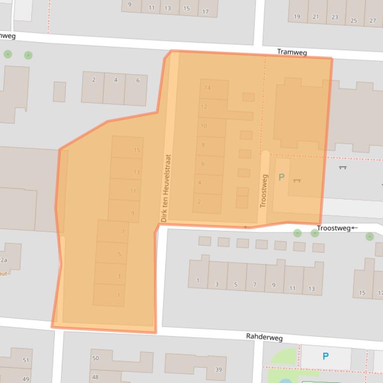 Kaart van postcodegebied 7914PP.