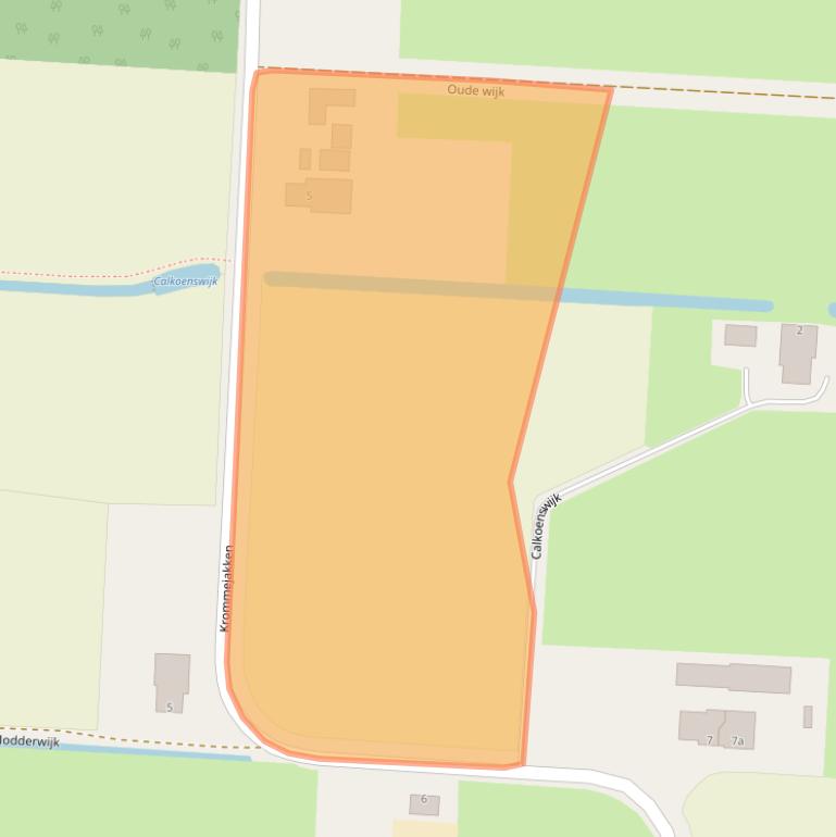 Kaart van postcodegebied 7914PS.