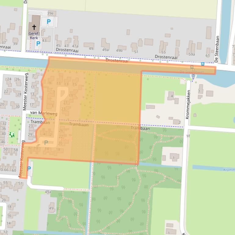 Kaart van postcodegebied 7914RB.