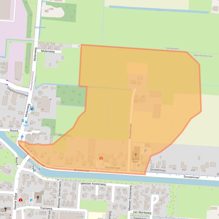 Kaart van postcodegebied 7914RT.