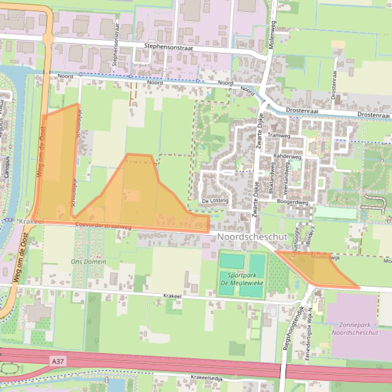 Kaart van postcodegebied 7914TK.