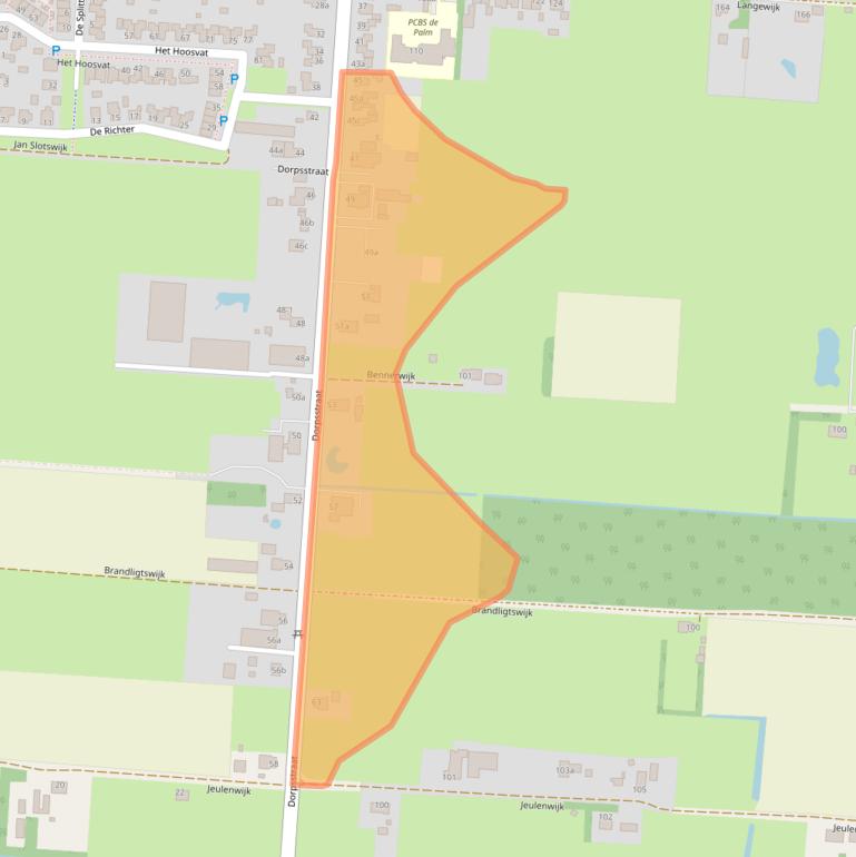 Kaart van postcodegebied 7916PB.