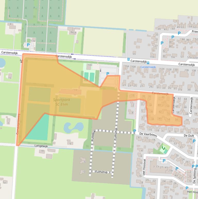 Kaart van postcodegebied 7916PL.