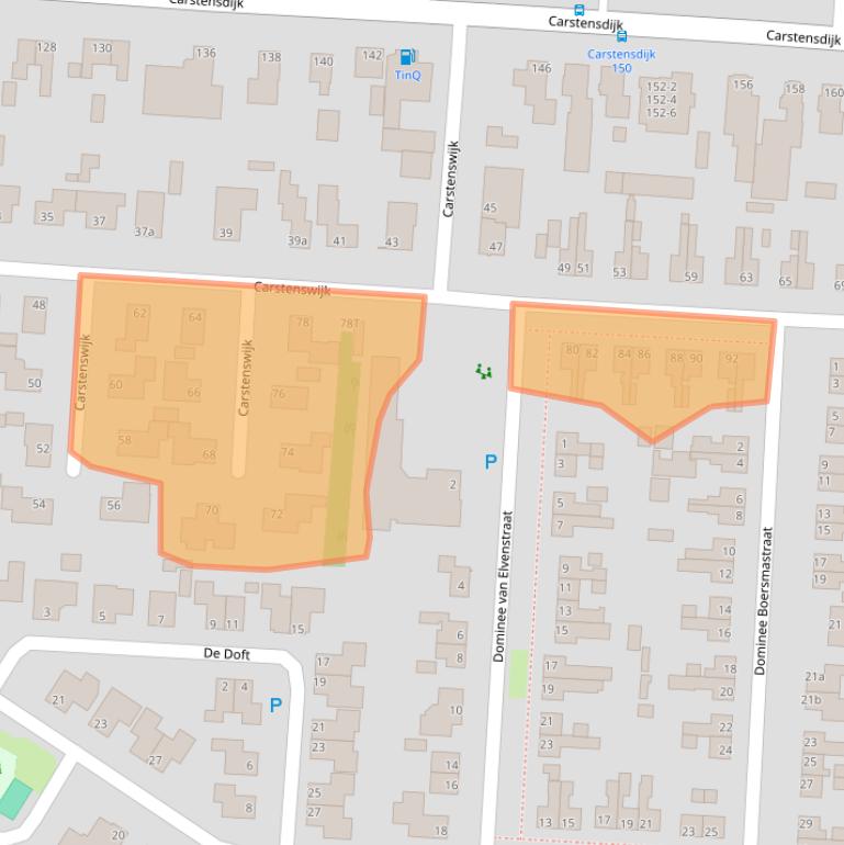 Kaart van postcodegebied 7916PM.