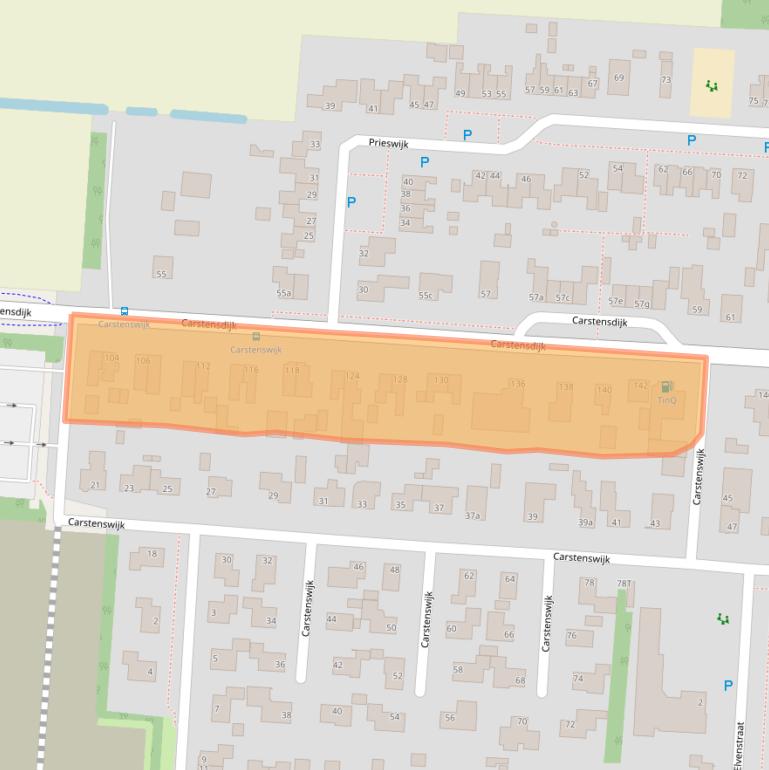 Kaart van postcodegebied 7916RB.