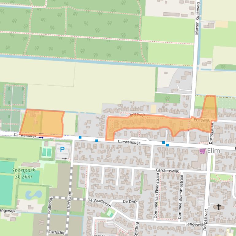 Kaart van postcodegebied 7916RD.