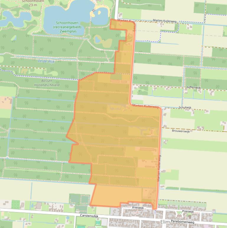 Kaart van postcodegebied 7916RJ.