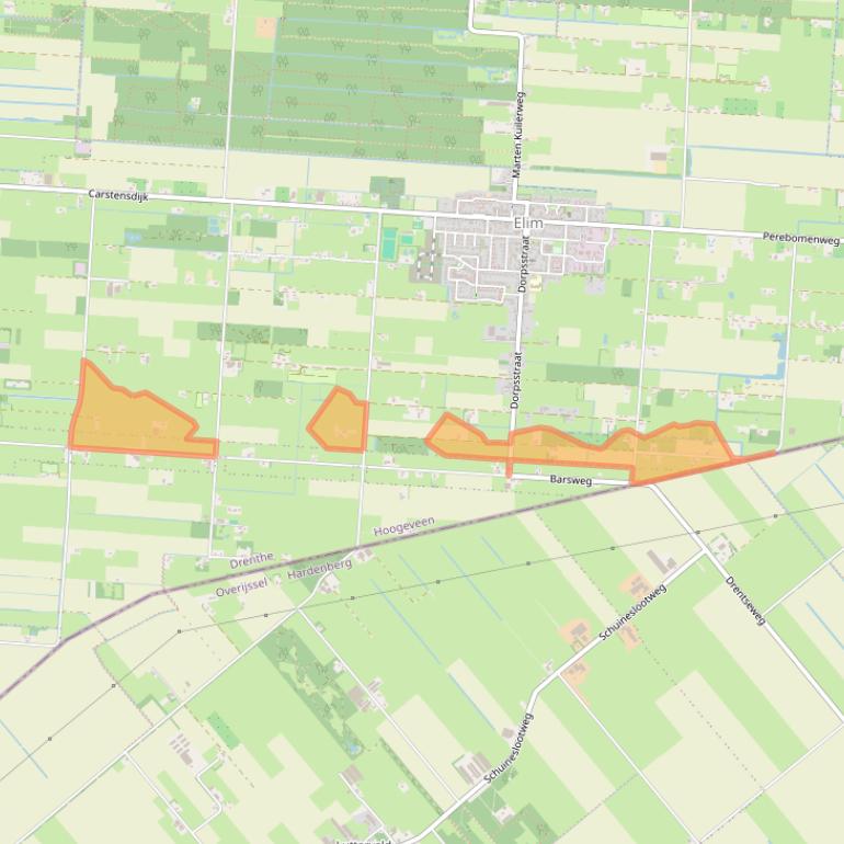 Kaart van postcodegebied 7916TH.