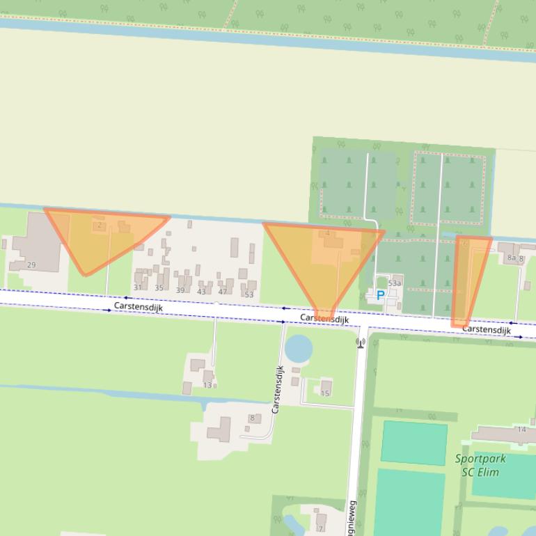 Kaart van postcodegebied 7916TV.