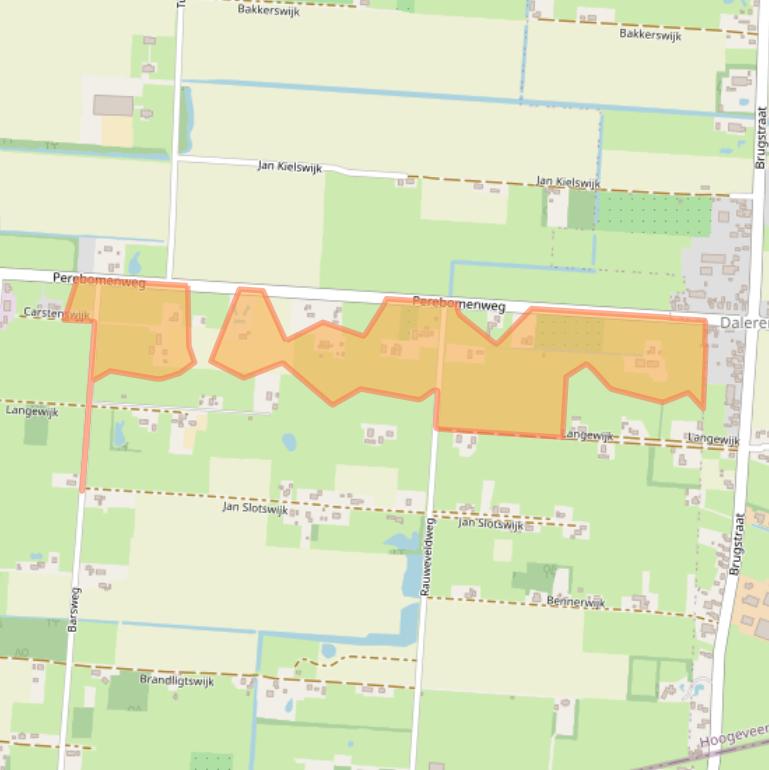 Kaart van postcodegebied 7916VE.