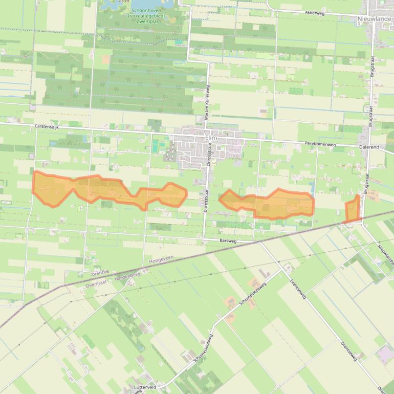 Kaart van postcodegebied 7916VK.
