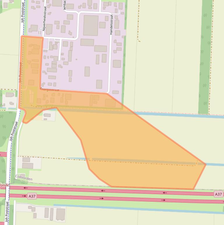 Kaart van postcodegebied 7917RA.