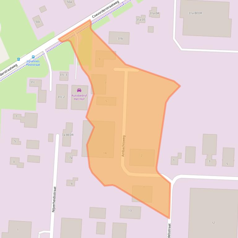 Kaart van postcodegebied 7917RG.