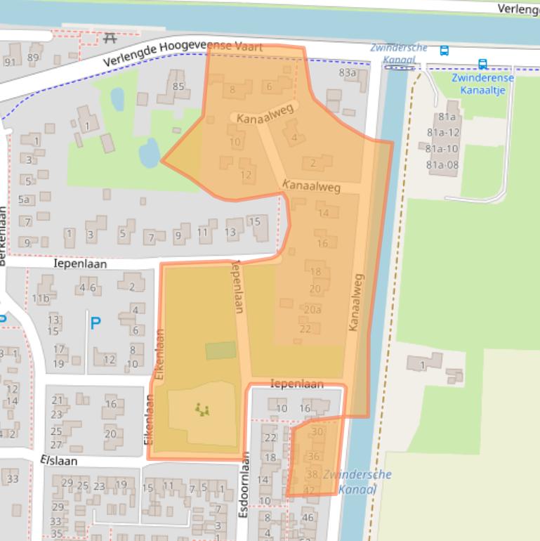 Kaart van postcodegebied 7917TB.