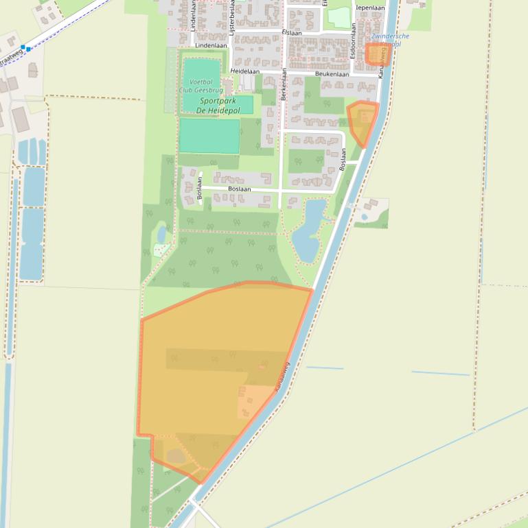 Kaart van postcodegebied 7917TC.