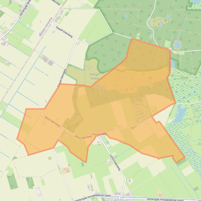 Kaart van postcodegebied 7917TK.