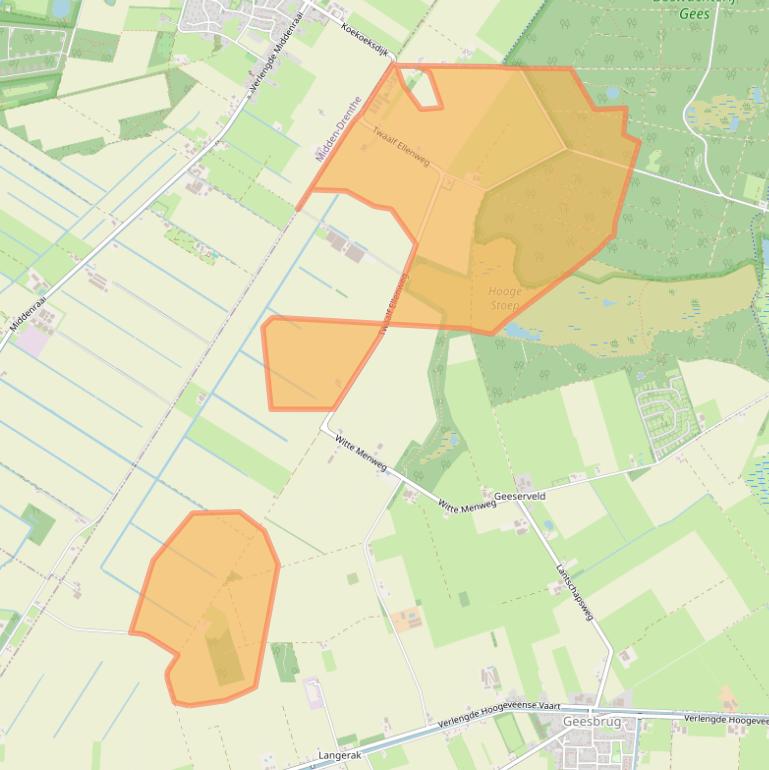 Kaart van postcodegebied 7917TN.