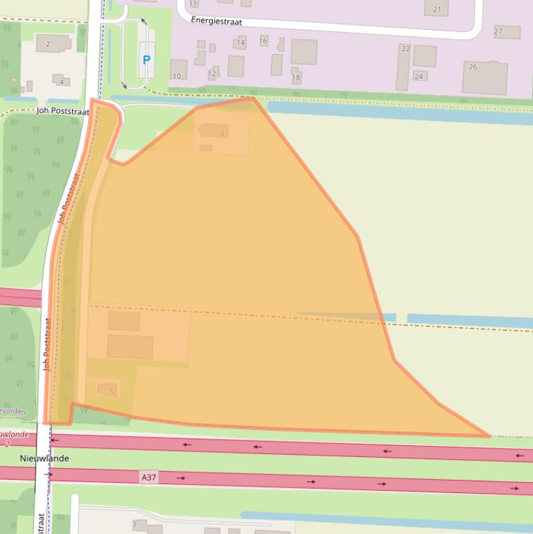 Kaart van postcodegebied 7917TS.