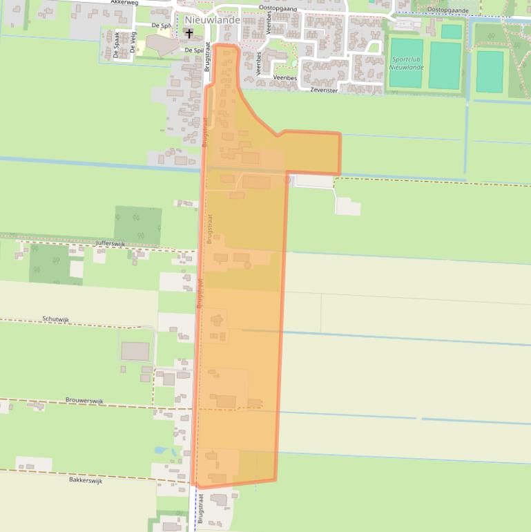 Kaart van postcodegebied 7918AD.