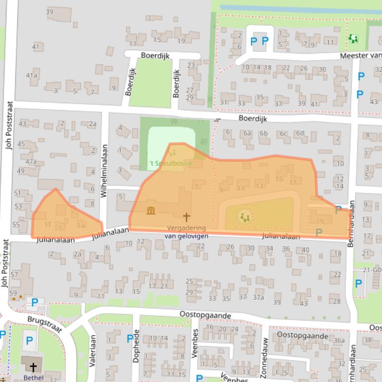 Kaart van postcodegebied 7918AH.