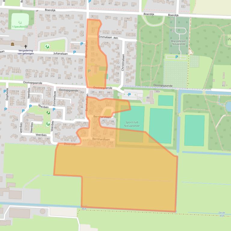 Kaart van postcodegebied 7918AK.