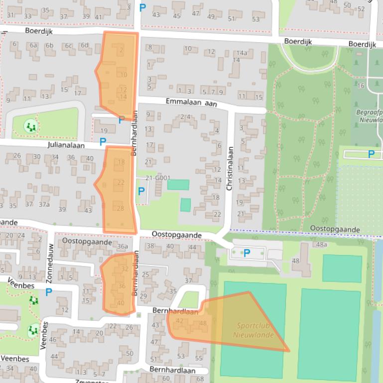 Kaart van postcodegebied 7918AL.