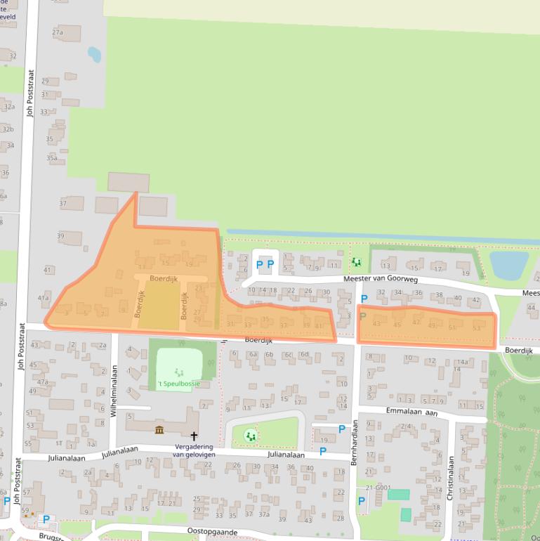 Kaart van postcodegebied 7918TA.