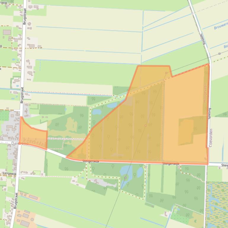 Kaart van postcodegebied 7918TM.