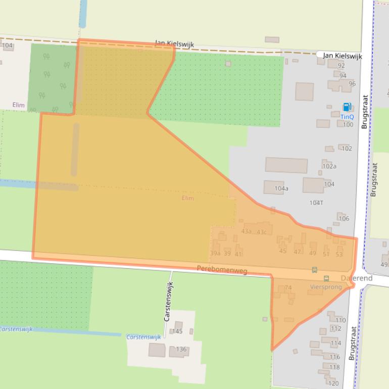 Kaart van postcodegebied 7918TR.