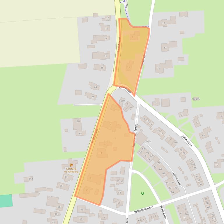 Kaart van postcodegebied 7921AA.