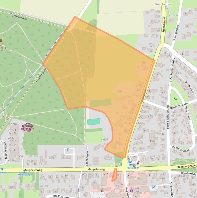 Kaart van postcodegebied 7921AM.