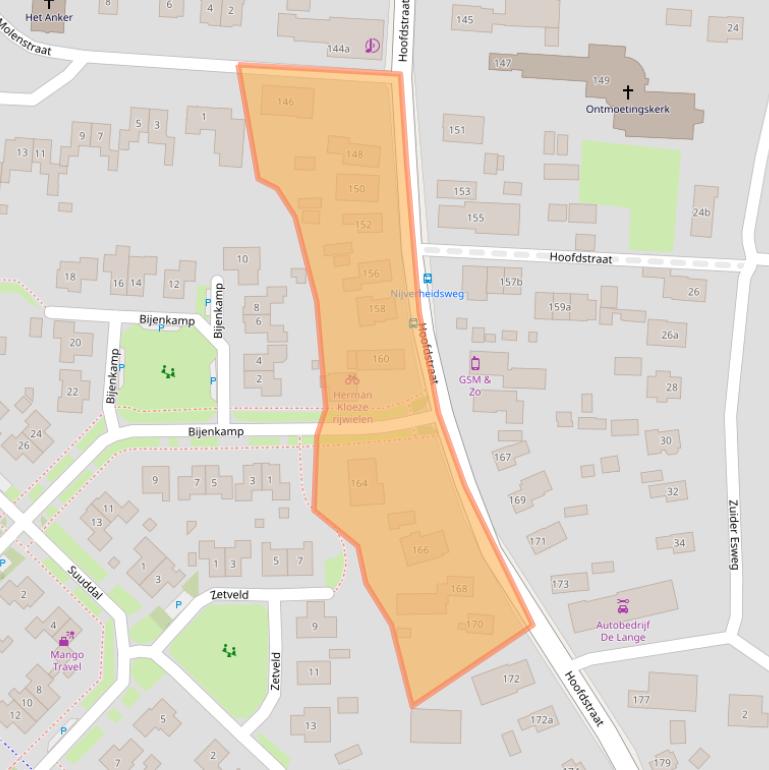 Kaart van postcodegebied 7921AS.