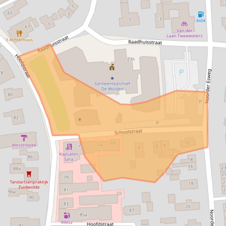 Kaart van postcodegebied 7921AV.